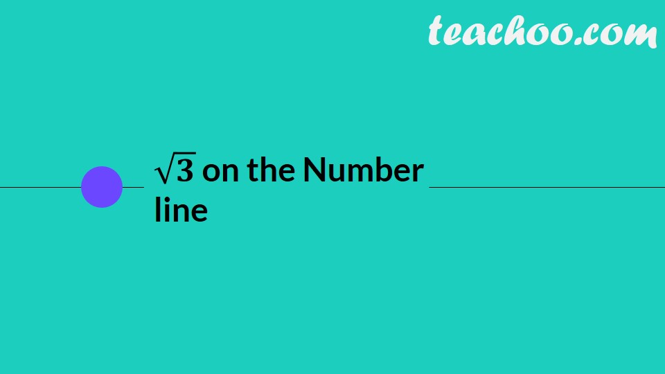 how to draw root 3 on number line class 9