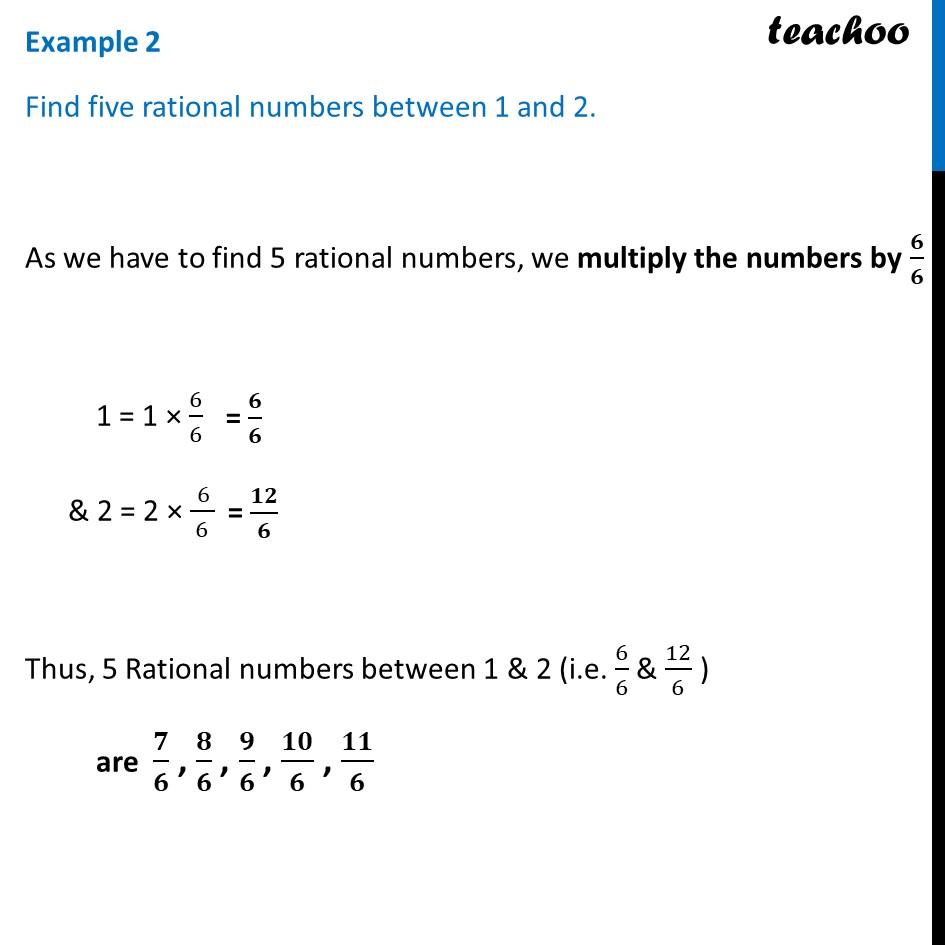 define rational number with five example