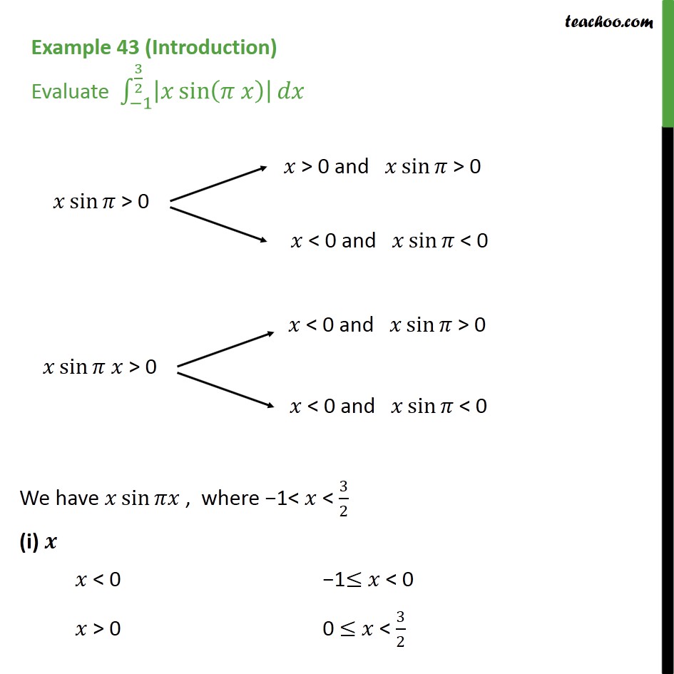 example-43-evaluate-integral-x-sin-pi-x-dx-limit-1-to-3pi-2